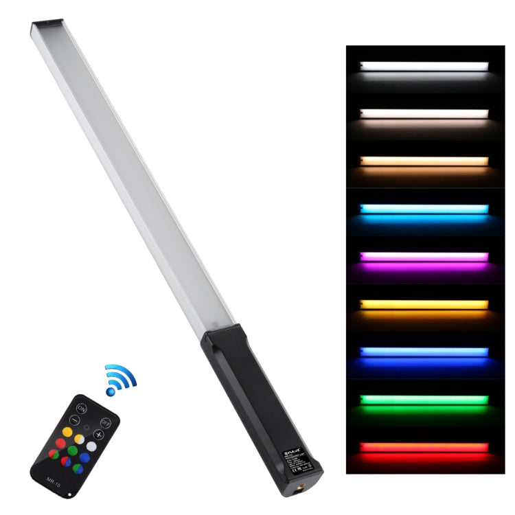 PULUZ RGB Colorful Photo LED Stick Adjustable Color Temperature Handheld LED Fill Light with Remote Control(Black) - Camera Accessories by PULUZ | Online Shopping UK | buy2fix