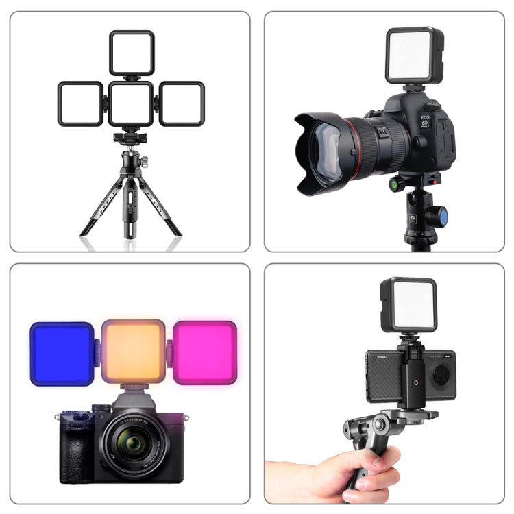 PULUZ Pocket 2500-9000K+RGB Full Color Beauty Fill Light Handheld Camera Photography LED Light (Black) - Camera Accessories by PULUZ | Online Shopping UK | buy2fix