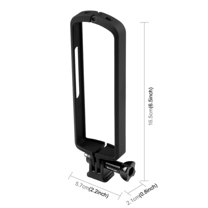 PULUZ PC ABS Plastic Protective Frame for Ricoh Theta SC2, with Adapter Mount & Screw(Black) - DJI & GoPro Accessories by PULUZ | Online Shopping UK | buy2fix