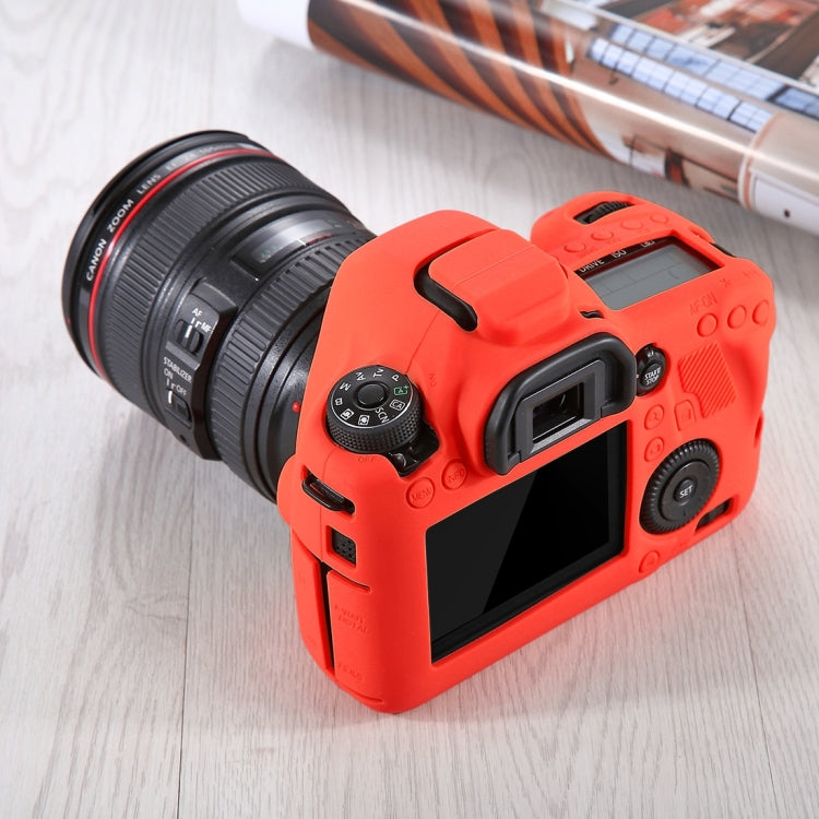 PULUZ Soft Silicone Protective Case for Canon EOS 6D(Red) - Camera Accessories by PULUZ | Online Shopping UK | buy2fix