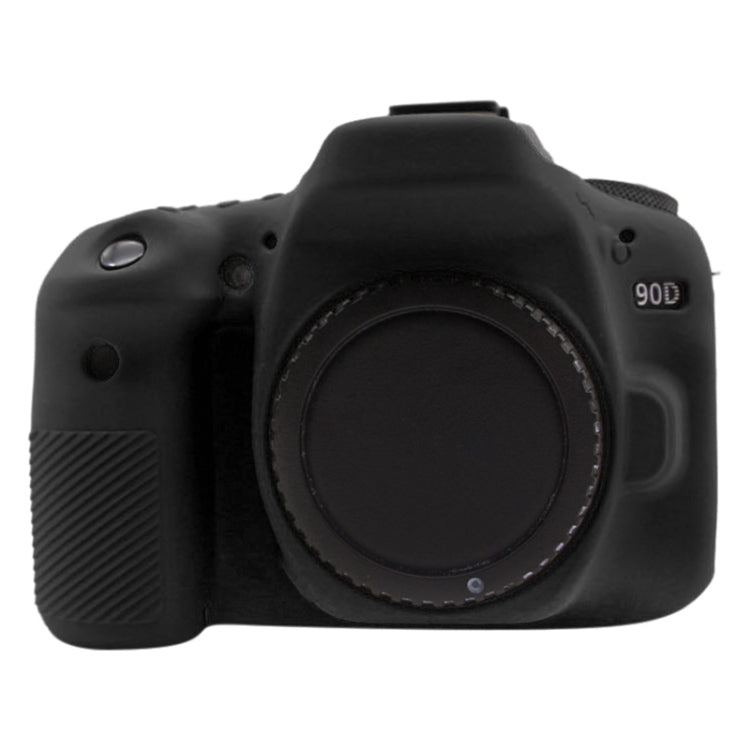 PULUZ Soft Silicone Protective Case for Canon EOS 90D(Black) - Camera Accessories by PULUZ | Online Shopping UK | buy2fix