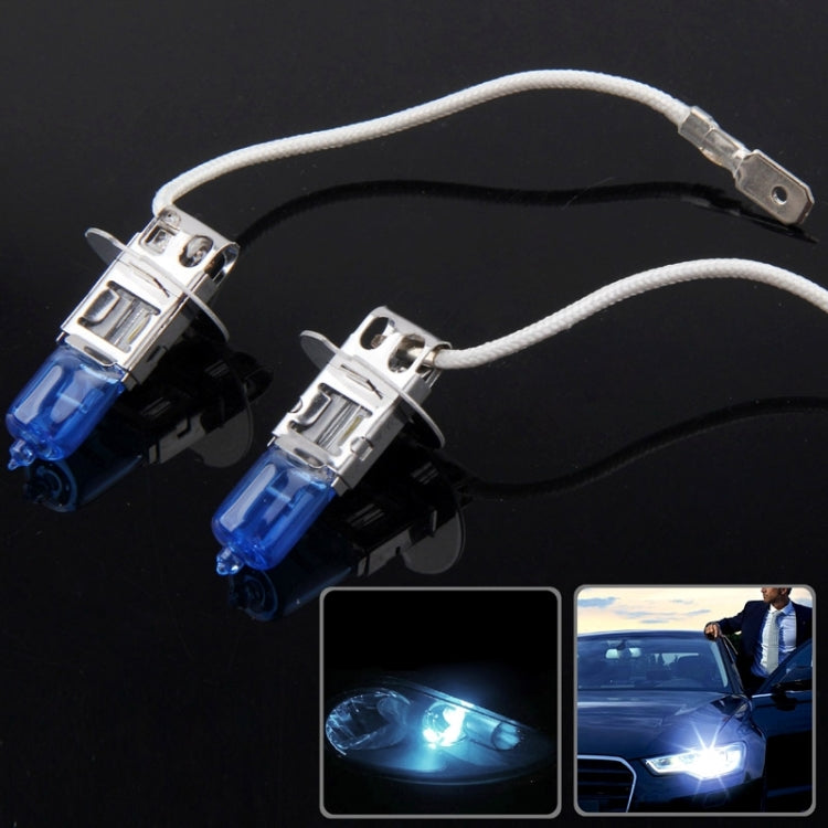H3 Super White Xenon Bulbs, DC12V 100W 2400LM - In Car by buy2fix | Online Shopping UK | buy2fix