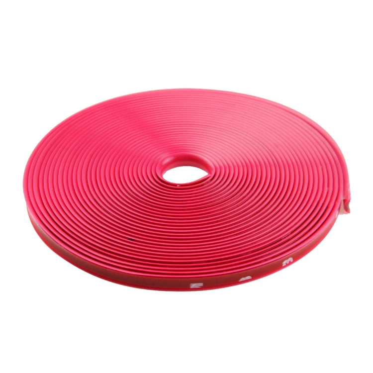 Universal Decorative Scratchproof Stickup 8M Flexible Car Wheel Hub TRIM Mouldings Decoration Strip(Pink) - Decorative Strip by buy2fix | Online Shopping UK | buy2fix