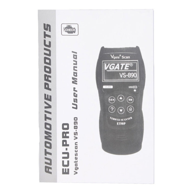 Vgate VS890 Professional Diagnostic Code Scanner Tool, Supported Multi Languages - In Car by Vgate | Online Shopping UK | buy2fix