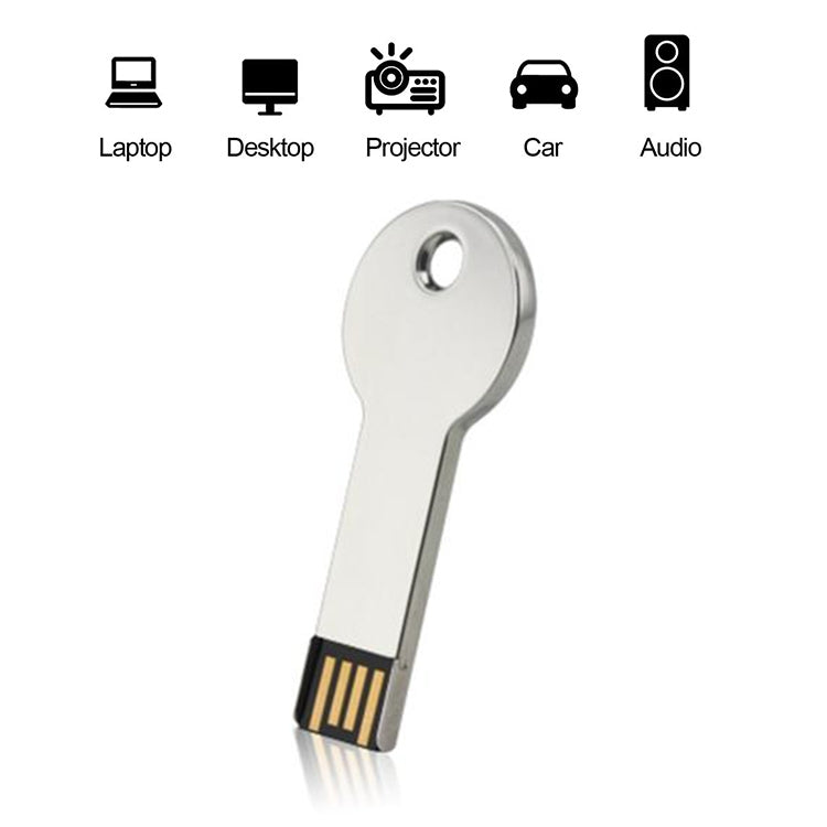 Metal Series Mini USB 2.0 Flash Disk with Keychain (4GB) - Computer & Networking by buy2fix | Online Shopping UK | buy2fix