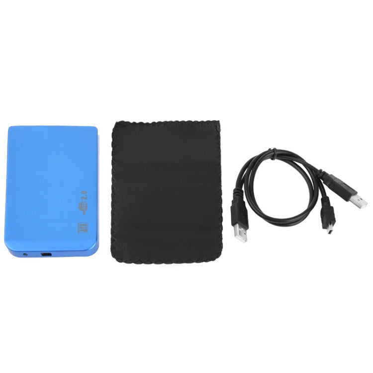 2.5 inch SATA HDD External Case, Size: 126mm x 75mm x 13mm (Blue) - HDD Enclosure by buy2fix | Online Shopping UK | buy2fix