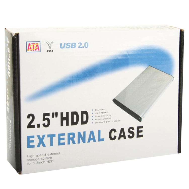 2.5 inch SATA HDD External Case, Size: 126mm x 75mm x 13mm (Blue) - HDD Enclosure by buy2fix | Online Shopping UK | buy2fix