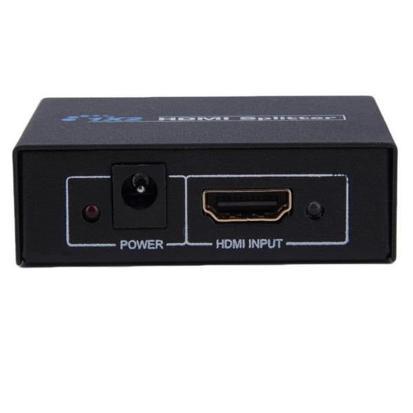 V1.4 1x2 Mini HDMI Amplifier Splitter, Support 3D & Full HD 1080P(Black) - Splitter by buy2fix | Online Shopping UK | buy2fix