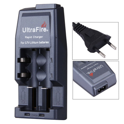 UltraFire Rapid Battery Charger 14500 / 17500 / 18500 / 17670 / 18650, Output: 4.2V / 450mA , EU Plug(Grey) - Consumer Electronics by buy2fix | Online Shopping UK | buy2fix