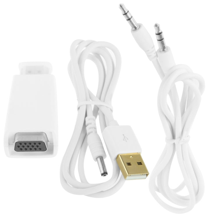 Full HD 1080P HDMI to VGA Adapter for Power and Audio -  by buy2fix | Online Shopping UK | buy2fix