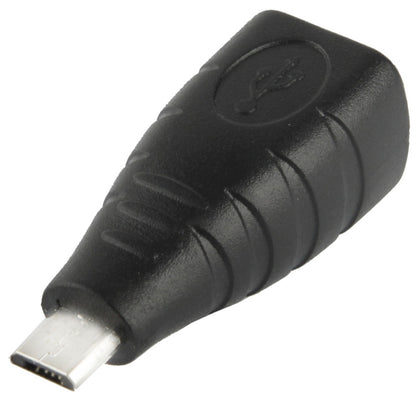 Micro USB Male to USB BF Adapter(Black) -  by buy2fix | Online Shopping UK | buy2fix