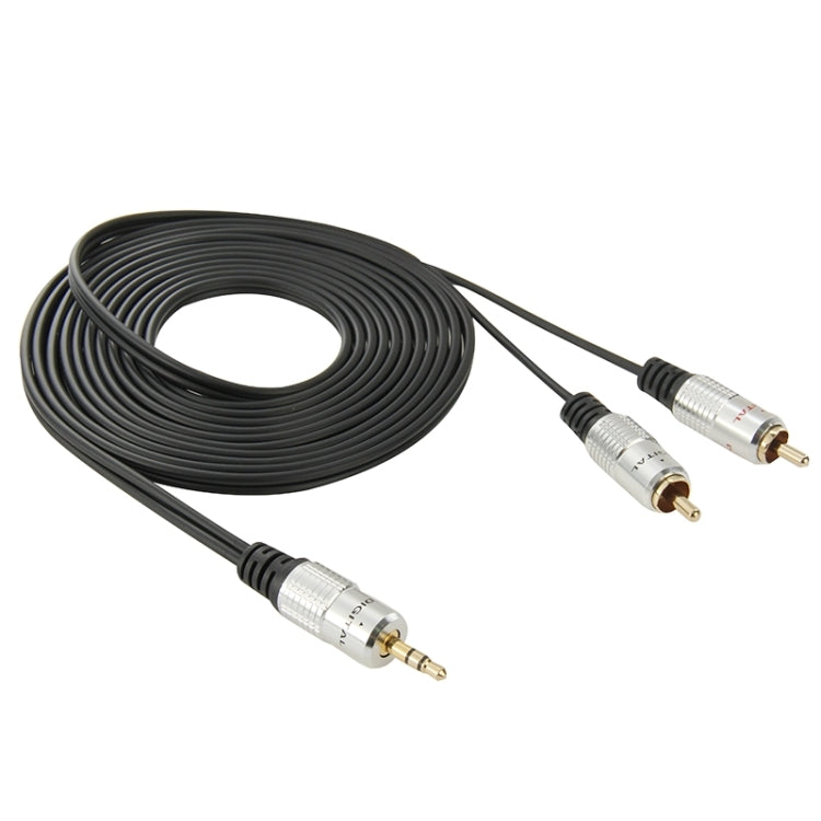 3.5mm Jack Stereo to 2 RCA Male Audio Cable, Length: 3m -  by buy2fix | Online Shopping UK | buy2fix