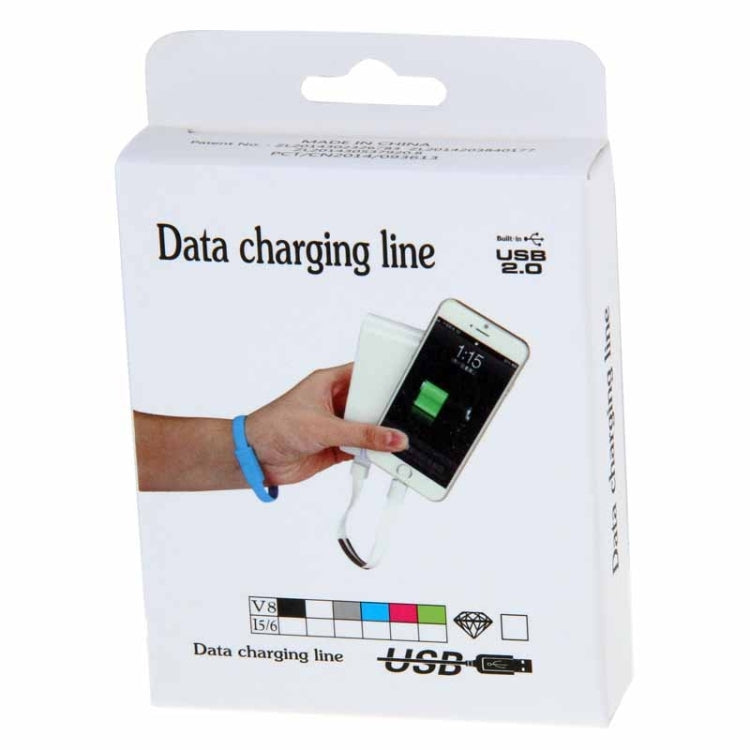 Wearable Bracelet Sync Data Charging Cable, Length: 24cm(Magenta) - Micro USB Cable by buy2fix | Online Shopping UK | buy2fix