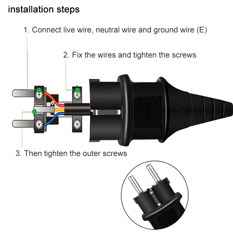 Plug Adapter, Travel Power Adaptor with EU Plug - Consumer Electronics by buy2fix | Online Shopping UK | buy2fix