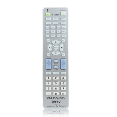 Chunghop Universal TV Remote Control with Specific HDTV Navigation Feature (H-1080E)(Silver) - Consumer Electronics by CHUNGHOP | Online Shopping UK | buy2fix