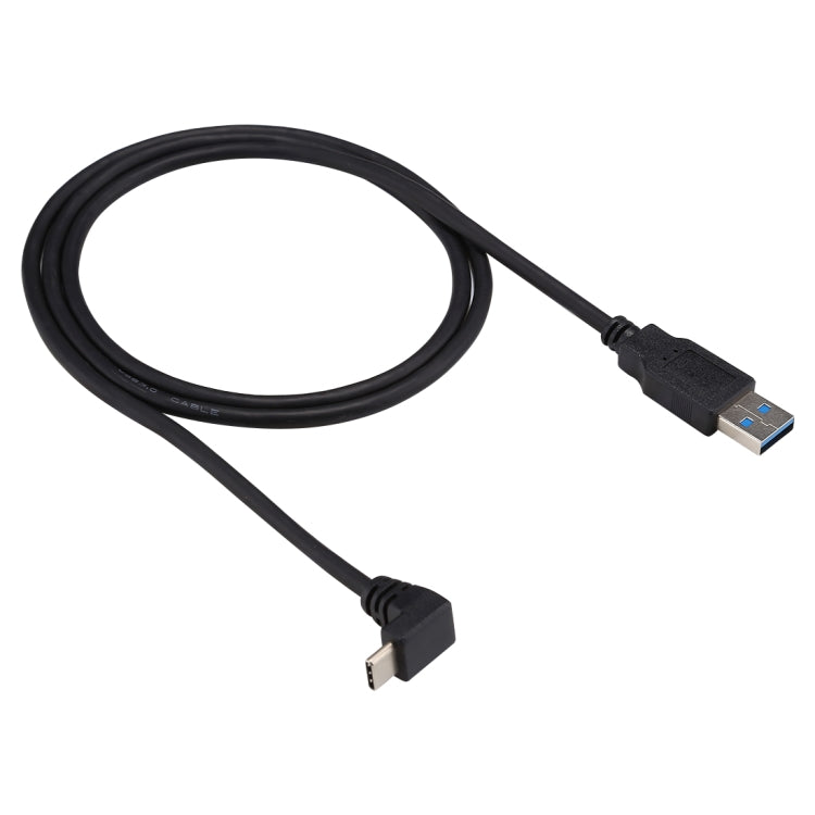 1m USB-C / Type-C Male Elbow to USB 3.0 Male Data Charge Extension Cable - USB-C & Type-C Cable by buy2fix | Online Shopping UK | buy2fix