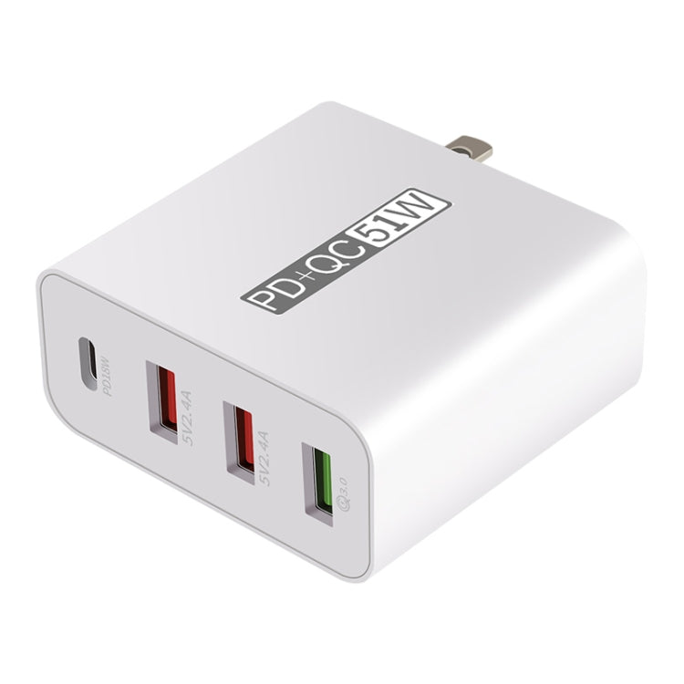 WLX-A6 4 Ports Quick Charging USB Travel Charger Power Adapter, AU Plug - Apple Accessories by buy2fix | Online Shopping UK | buy2fix