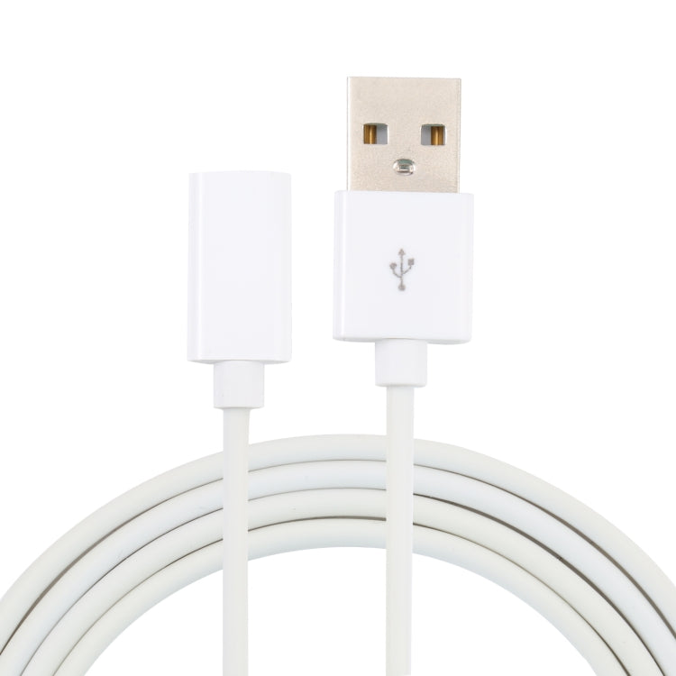 USB Male to USB-C / Type-C Female Adapter Cable, Length: 1m(White) -  by buy2fix | Online Shopping UK | buy2fix