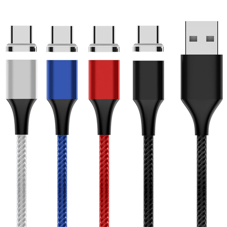 M11 5A USB to USB-C / Type-C Nylon Braided Magnetic Data Cable, Cable Length: 2m (Red) - Mobile Accessories by buy2fix | Online Shopping UK | buy2fix