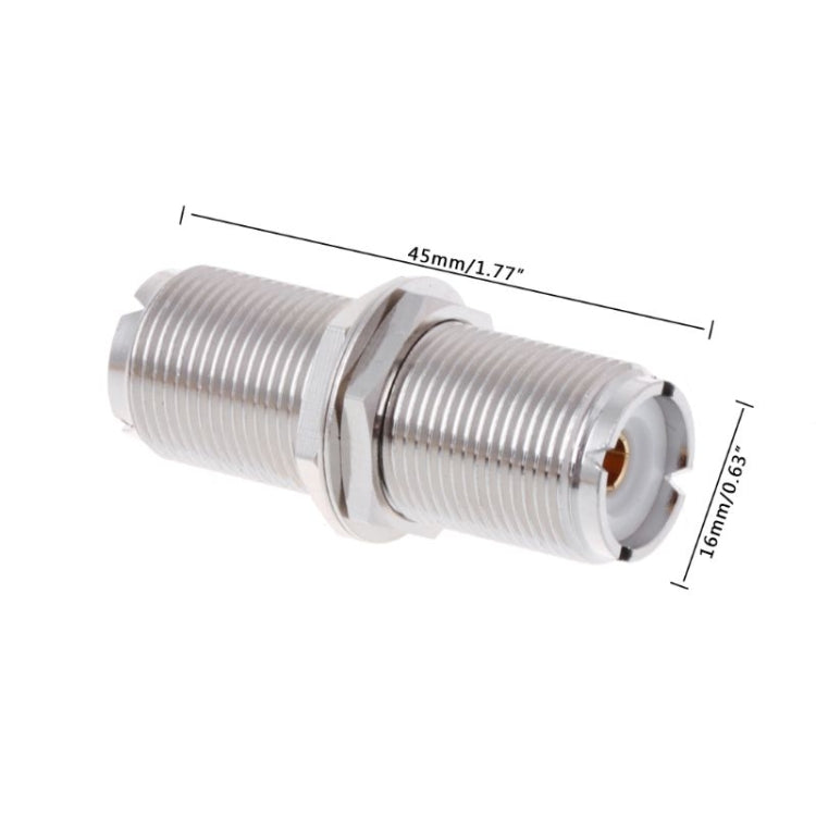 UHFKKY UHF Female to Female Connector Adpter, Extension Version - Security by buy2fix | Online Shopping UK | buy2fix