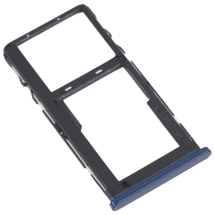 For TCL 20 R 5G Original SIM Card Tray + Micro SD Card Tray (Blue) - Repair & Spare Parts by buy2fix | Online Shopping UK | buy2fix