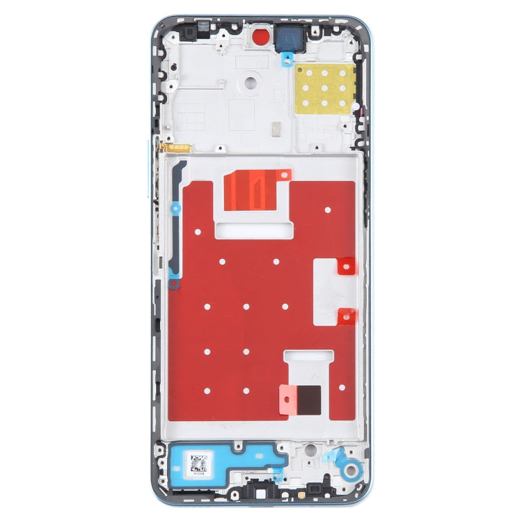 For Honor X8a Original Front Housing LCD Frame Bezel Plate (Blue) -  by buy2fix | Online Shopping UK | buy2fix