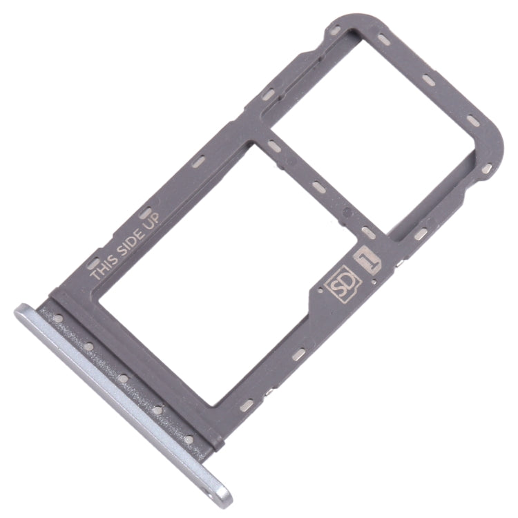 For Motorola Moto G Power 2021 SIM Card Tray + Micro SD Card Tray (Silver) - Card Socket by buy2fix | Online Shopping UK | buy2fix