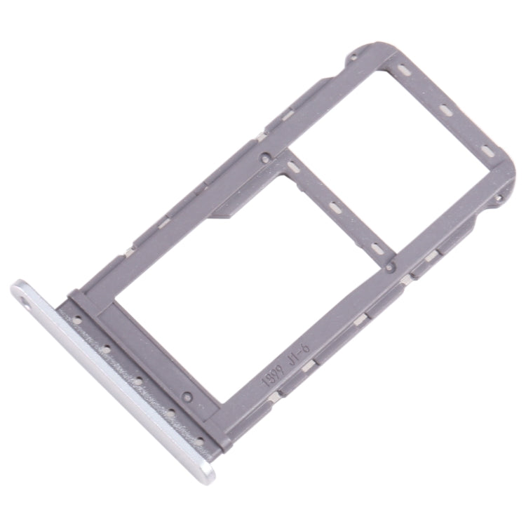 For Motorola Moto G Power 2021 SIM Card Tray + Micro SD Card Tray (Silver) - Card Socket by buy2fix | Online Shopping UK | buy2fix