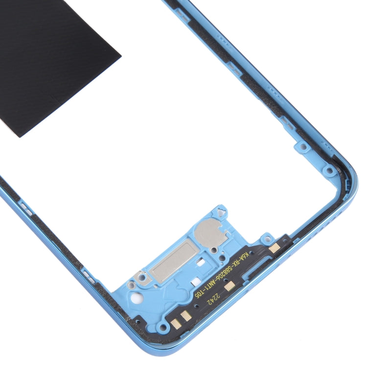 For Xiaomi Redmi Note 12 Pro 4G Original Middle Frame Bezel Plate (Blue) - Frame Bezel Plate by buy2fix | Online Shopping UK | buy2fix