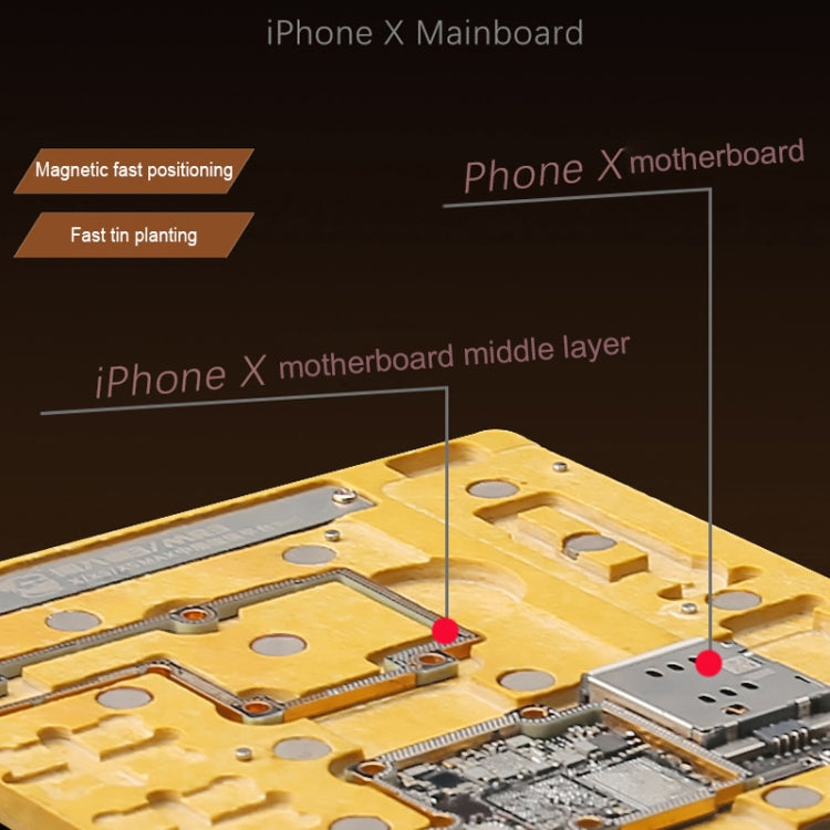 MECHANIC MR3 3 in 1 Mid-Layer Planting Tin Platform for iPhone X/XS/XS Max - Repair Platform by MECHANIC | Online Shopping UK | buy2fix