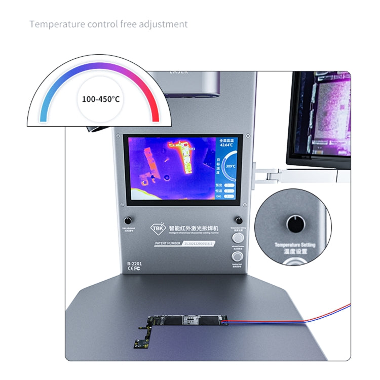 TBK R2201 Intelligent Thermal Infrared Imager Analyzer with Microscope, UK Plug - Repair Platform by TBK | Online Shopping UK | buy2fix