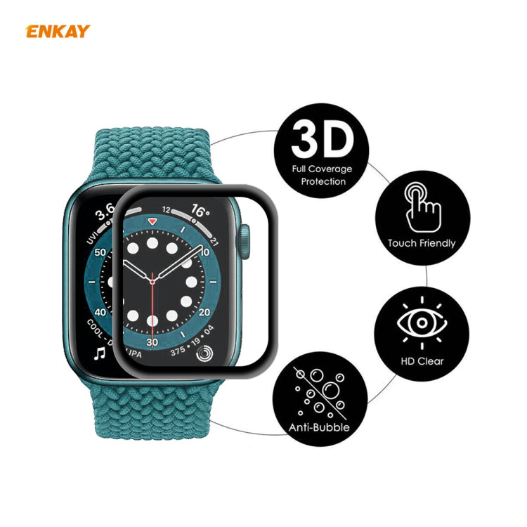 For Apple Watch 6/5/4/SE 40mm 5 PCS ENKAY Hat-Prince 3D Full Screen Soft PC Edge + PMMA HD Screen Protector Film - Watch Cases by ENKAY | Online Shopping UK | buy2fix