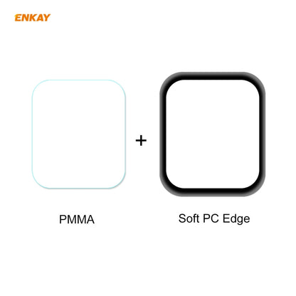 For Apple Watch 6/5/4/SE 40mm 2 PCS ENKAY Hat-Prince 3D Full Screen Soft PC Edge + PMMA HD Screen Protector Film - Smart Wear by ENKAY | Online Shopping UK | buy2fix