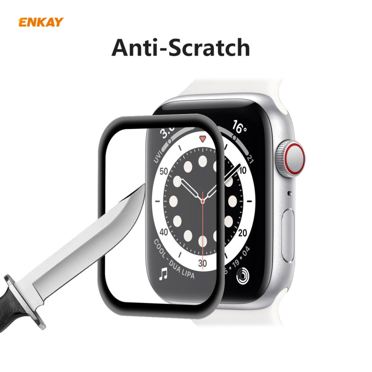 For Apple Watch 6/5/4/SE 40mm 2 PCS ENKAY Hat-Prince 3D Full Screen Soft PC Edge + PMMA HD Screen Protector Film - Smart Wear by ENKAY | Online Shopping UK | buy2fix