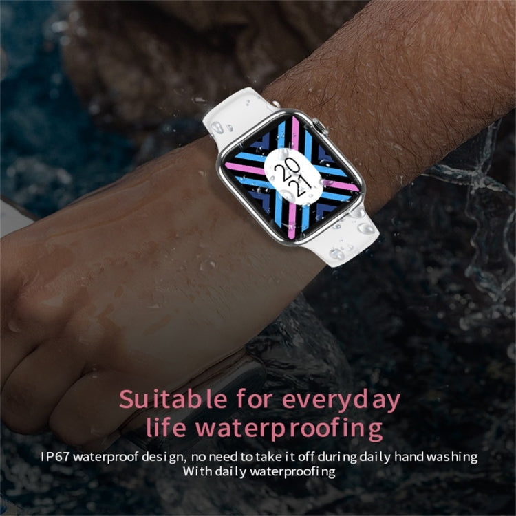 W98 Plus 1.54 inch Color Screen Smart Watch, IP67 Waterproof, Support Temperature Monitoring/Heart Rate Monitoring/Blood Pressure Monitoring/Blood Oxygen Monitoring/Sleep Monitoring(White) - Smart Wear by buy2fix | Online Shopping UK | buy2fix