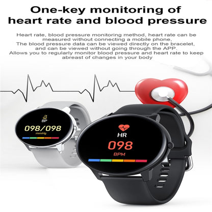 W68 1.4 inch Color Screen Smart Watch, IP68 Waterproof, Support Temperature Monitoring/Heart Rate Monitoring/Blood Pressure Monitoring/Sleep Monitoring/Predict Menstrual Cycle Intelligently(Black) - Smart Wear by buy2fix | Online Shopping UK | buy2fix