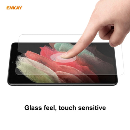 For Samsung Galaxy S21 Ultra 5G 2 PCS ENKAY Hat-Prince 0.1mm 3D Full Screen Protector Explosion-proof Hydrogel Film - Mobile Accessories by ENKAY | Online Shopping UK | buy2fix