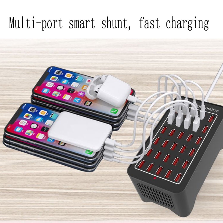 XLD-A7 150W 30 USB Ports Fast Charger Station Smart Charger, AC 110-240V, Plug Size:UK Plug - Multifunction Charger by buy2fix | Online Shopping UK | buy2fix