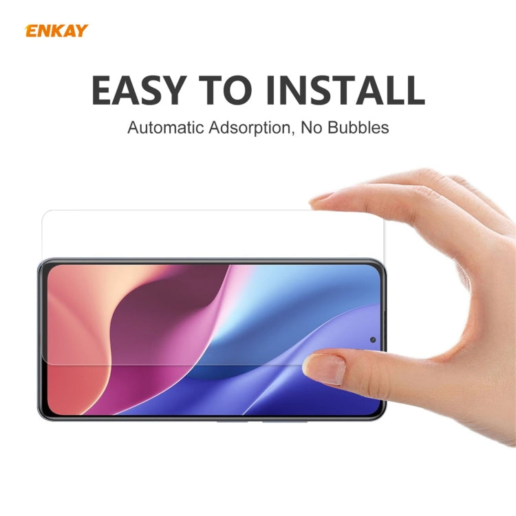 For Xiaomi Poco F3 2 PCS ENKAY Hat-Prince 0.26mm 9H 2.5D Curved Edge Tempered Glass Film - Xiaomi Accessories by ENKAY | Online Shopping UK | buy2fix