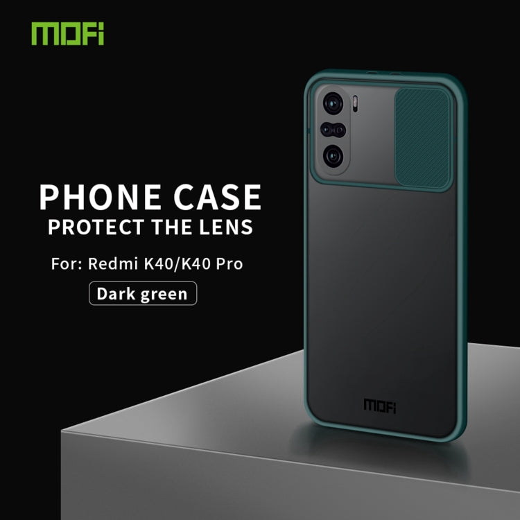 For Xiaomi PocoF3 / Mi 11i / Redmi K40 / K40 Pro / K40 Pro+ MOFI Xing Dun Series Translucent Frosted PC + TPU Privacy Anti-glare Shockproof All-inclusive Protective Case(Green) - Xiaomi Cases by MOFI | Online Shopping UK | buy2fix