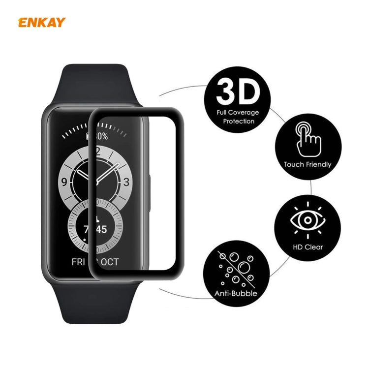 For Huawei Band 6 / Honor Band 6 10 PCS ENKAY Hat-Prince 3D Full Screen Soft PC Edge + PMMA HD Screen Protector Film - Screen Protector by ENKAY | Online Shopping UK | buy2fix