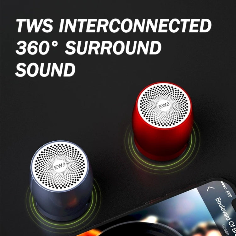 EWA A1 Portable TWS Bluetooth Wireless Speaker IPX5 Waterproof Support TF Card(Blue) - Mini Speaker by EWA | Online Shopping UK | buy2fix