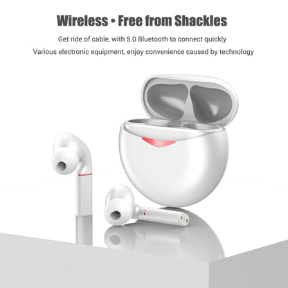 T&G T50 Sport TWS Bluetooth Earphone HIFI Noise Canceling Handfree Earbuds with Microphone(White) - Bluetooth Earphone by T&G | Online Shopping UK | buy2fix