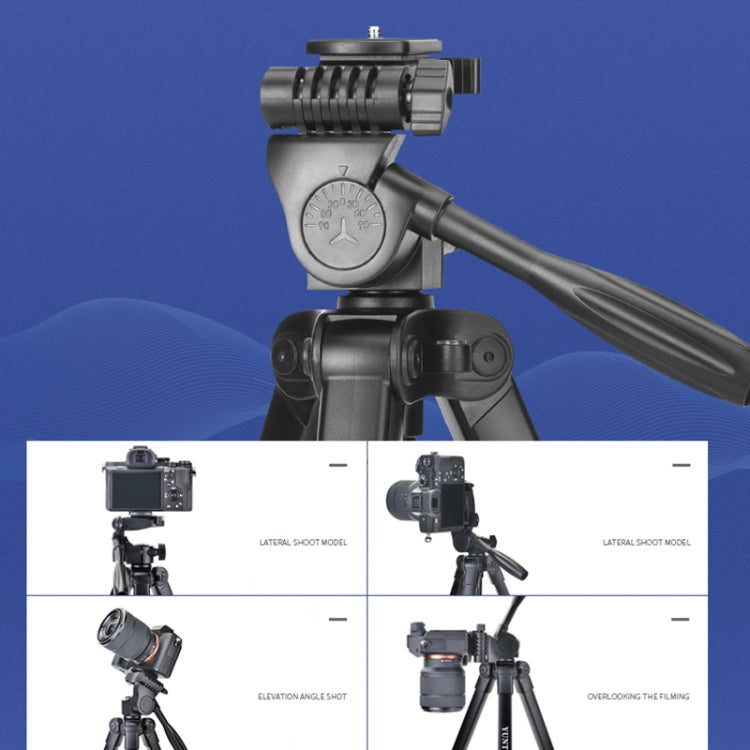 YUNTENG VCT-618N 1.8m Aluminum Tripod Mount - Tripods by YUNTENG | Online Shopping UK | buy2fix