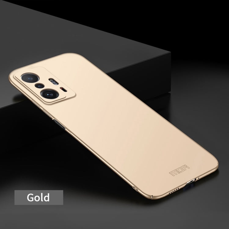 For Xiaomi Mi 11T / 11T Pro MOFI Frosted PC Ultra-thin Hard Phone Case(Gold) - Xiaomi Cases by MOFI | Online Shopping UK | buy2fix