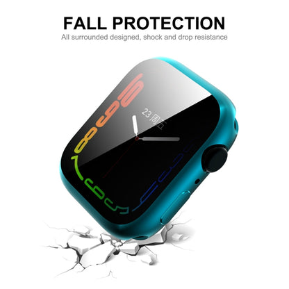 For Apple Watch Series 8 / 7 41mm ENKAY Hat-Prince Electroplated TPU Case(Cyan) - Watch Cases by ENKAY | Online Shopping UK | buy2fix