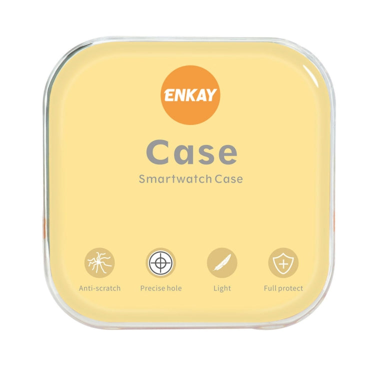 For Apple Watch Series 8 / 7 41mm ENKAY Hat-Prince Electroplated TPU Case(Cyan) - Watch Cases by ENKAY | Online Shopping UK | buy2fix