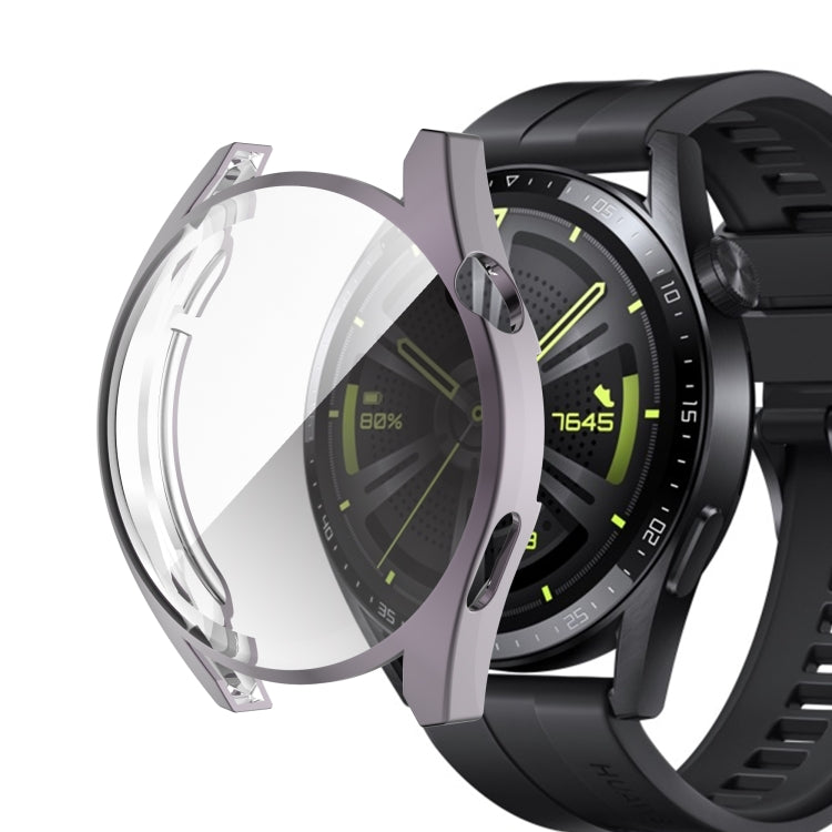 For Huawei Watch GT 3 46mm Fully Surrounded TPU Case with Protective Film(Transparent) - Smart Wear by buy2fix | Online Shopping UK | buy2fix