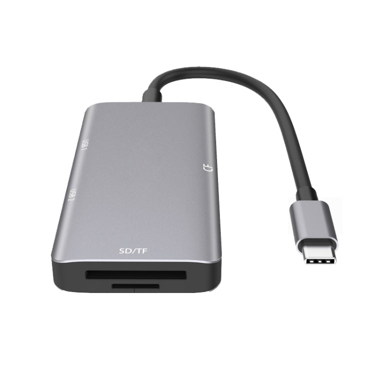 5 in 1 Data Read HUB Adapter with SD / TF / CF Card, Dual USB3.0 Ports - Computer & Networking by buy2fix | Online Shopping UK | buy2fix