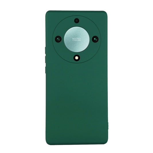 For Honor Magic5 Lite / X9A ENKAY Hat-Prince Liquid Silicone Shockproof Soft Phone Case(Dark Green) - Honor Cases by ENKAY | Online Shopping UK | buy2fix